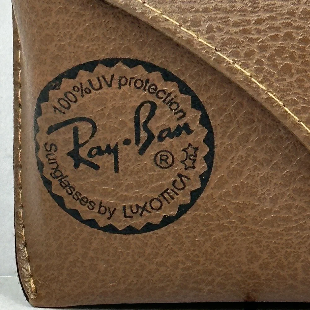 Lot Of 2 Ray Ban Sunglasses Cases Brown And Black Vinyl